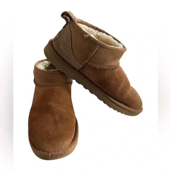 UGG Classic Ultra Mini Boots in Chestnut - Picture 5 of 12